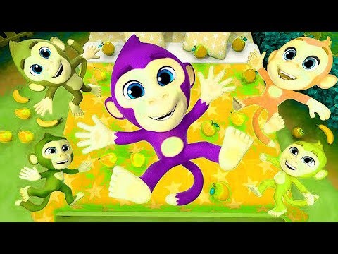 🎵 Five Little Monkeys Fun Remix Loop (1 MIN) 🐒✨ | Nursery Rhyme Beat Variations | @MonkeyRhymesHub