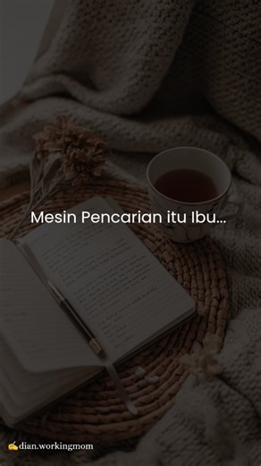 @dian.workingmom on Instagram: "Menjadi Ibu Bekerja bukan berarti bebas dari “Search Engine” rumah Google boleh error tapi Ibu tidak boleh…. "Bu Kaos kaki Ayah mana?" "Bu dasi kakak dimana?" "Bu Mainan adek hilang, dimana ya?" Padahal ibu juga capek, juga punya urusan sendiri. Tapi entah kenapa, semua jawaban seolah ada di kepala ibu.. 👻😆 . ☕ Tim Search Engine..., sini ngaku😆 💬 Tulis “Ibu selalu tahu” kalau kamu paham rasanya 📌 Simpan buat pengingat: kamu sudah menjadi Ibu terbaik ➕ Follow 