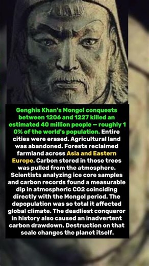 Genghis Khan Killed 40 Million People — And Accidentally Cooled the Planet