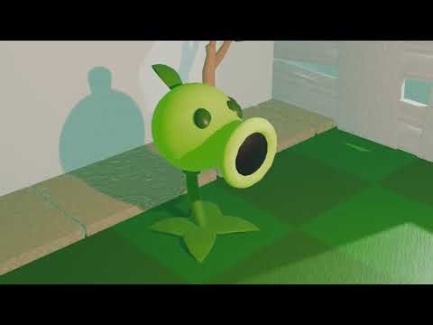 peashooter 3d animation