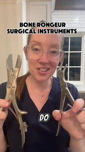 Let’s talk about more surgical instruments! #surgery #rongeur #spinesurgery #surgicaltech #operatingroom | Dr. Betsy Grunch - Ladyspinedoc