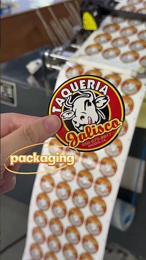 Easy-peel round stickers from our factory-MOQ friendly✨📦 #customstickers #factory #sticker