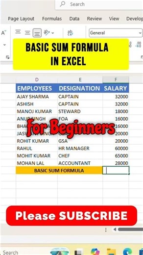 Sum data instantly with this Excel trick #excel #exceltips #tutorial #sumformula