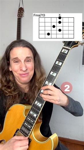 T i n a J ä c k el on Instagram: "This is a waltz. Tempo: ♩ = 113 bpm 1) Record the roots on your looper C – A – F – E (Obviously.) C = 3rd fret A string A = open A string F = 1st fret E string E = open E string 2) Add the chords + rhythm Chords: Cmaj7 = C E G B Amaj7 = A C# E G# Fmaj7 = F A C E Em7 = E G B D Rhythm: 1 = rest 2 = chord 3 = top note ⸻ 3) Guide tones (the secret weapon) Find a guide tone line with chromatic touch points. Connect chords by spotting notes that move by a half-step.