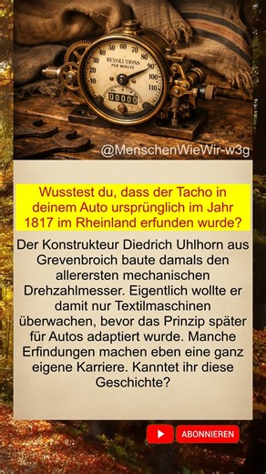 Die verrückte Geschichte des Tachos