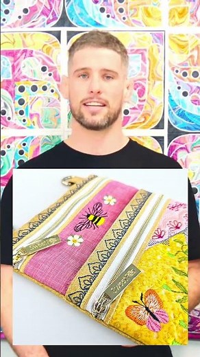 Have You Discovered the Pretty Patch Purse By Sweet Pea Yet? #machineembroiderydesigns #diy