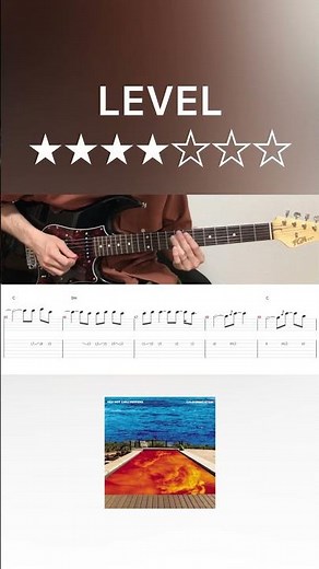 Red Hot Chili Peppers - Scar Tissue (guitar solo cover with tabs & chords)