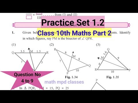 Practice Set 1.2 Class 10th Maths Part 2 Question no 4 to 9 complete solution 10th maths