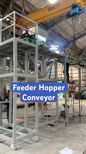 Feeder Hopper conveyor structure - its using for feeder machines #hyesung #hopper #feedermachines