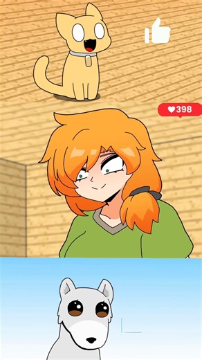 Pick up a Cat Part 02ㅣMinecraft anime #shorts