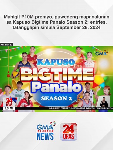 Mga Kapuso, chance niyo na manalo ng maagang pamasko sa season 2 ng Kapuso Bigtime Panalo. | 24 Oras #BreakingNewsPH