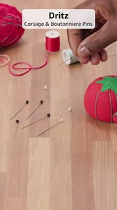 Dritz 29 Corsage & Boutonniere Pins, White & Black, 2-Inch (40-Count)