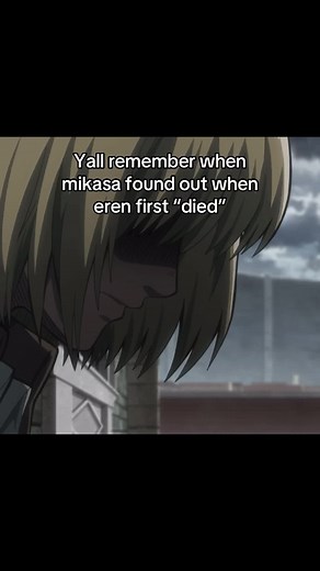 Mikasa's Pain After Eren's Death in Attack on Titan