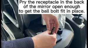 Rear View Mirror for CFMoto ZForce UForce 400 500 600 800 950 1000 （1.5" - 2" Roll Cage）