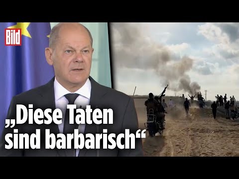 Olaf Scholz zum Krieg gegen Israel | Pressekonferenz des Bundeskanzlers