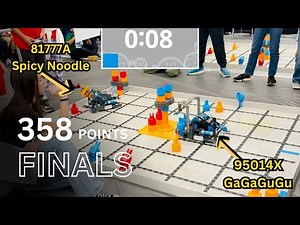 358 POINTS #1 Finals: 81777A & 95014X | VEX IQ Mix & Match