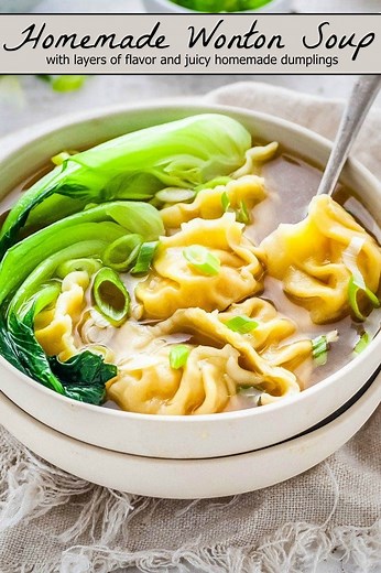 Cozy Wonton Soup with Homemade Dumplings - Easy Chinese Soup Recipe!