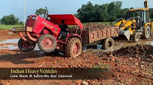 Mahindra Tractor Stunt | Gravel Load Mahindra 475 DI Tractor Stuck, Rescued By Jcb 3dx Backhoe. JCB Tractor Video Story - Mahindra 475 Di Gravel Load Tractor Stuck Near Pond. JCB Backhoe Machine Try To Rescue But Fails Due To Heavy Load. Mahindra Tractor Unloads Some Gravel Then Jcb Machine Resued Successfully Mahindra Tractor. RMBL Group Jcb 3dx Backhoe Machine Working For Mahindra Tractor Rescue Operation. Follow Our Channel On. YouTube: http://www.youtube.com/c/IndianHeavyVehicles Facebook: h