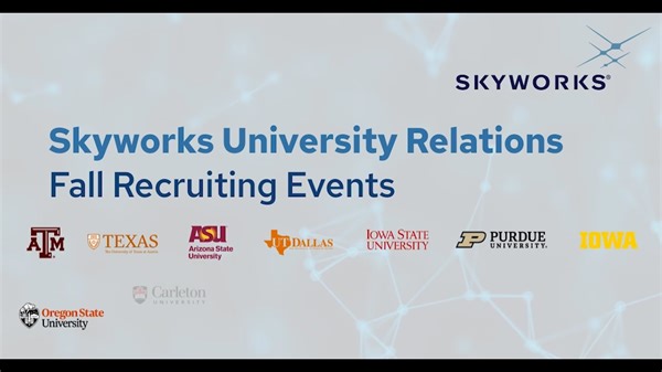 15 reactions | Our #UniversityRelations team is ready to start off their busy Fall of campus visits! Skyworks #internship and co-op programs offer students the opportunity to combine academic knowledge with hands-on experience. Visit https://bit.ly/3Z8wag6 #GoSkyworks #engineering | Skyworks Solutions, Inc. | Facebook