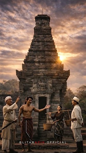 DISCOVERY OF PENATARAN TEMPLE ILLUSTRATION AI