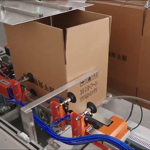 High-Speed Carton Erector Working Process｜Smart & Efficient Packaging #machine #factory #automation
