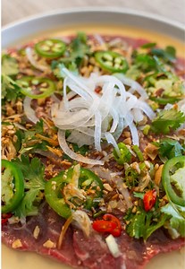 have you ever tried vietnamese beef carpaccio? recipe: https://feedthepudge.com/bo-tai-chanh-vietnamese-beef-carpaccio/