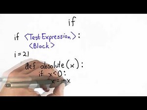 If Statements - Intro to Computer Science