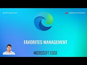 How to use favorites (or bookmarks) in Microsoft Edge browser?