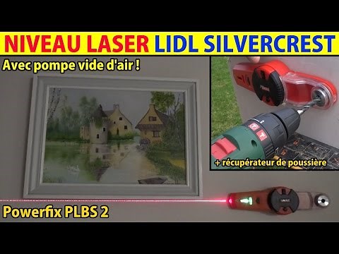 niveau laser powerfix lidl avec récupérateur de poussière line laser linienlaser