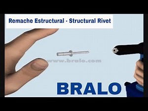 How to set a Structural RIVET - Como colocar un REMACHE Estructural (BRALO 2019)