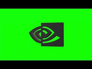 NVIDIA 3D Logo Revolving Animation on Green Screen | 4K | FREE TO USE