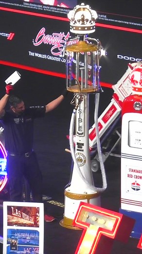 This #Standard #GoldCrown visible gas pump from the 1920s rocked the block, setting a new auction #WorldRecord when it sold for $320,000 at the 2023 #LasVegas Auction.