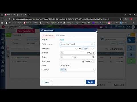 Praktikum Accurate Online - Fitur Pembelian