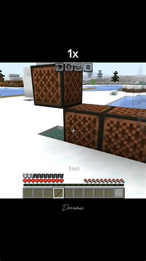 Minecraft 1x speed vs 7x speed song #minecraft #gaming #Dreamix