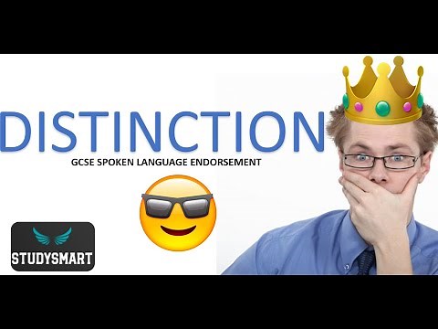 DISTINCTION in GCSE English Speaking Exam