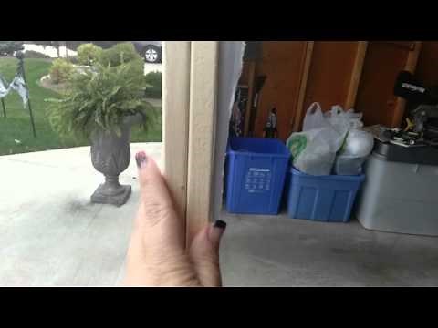 Atmosfear FX set up of projector in my Garage - Halloween yard Haunt Graveyard 2015