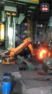 东莞德域自动化锻造机器人，锻压机器人，法兰锻造机器人，d齿轮锻造机器人，扩孔机机器人，环件锻造机器人