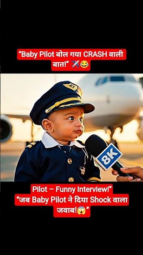 Loco Pilots Baby Funny Interview 😅 | Baby Plane Crash Joke | #ytshorts #youtubeshorts #locopilot