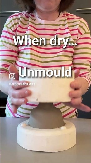 How to slipcast or slip cast ceramics using a two part plaster mould
