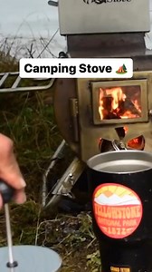 Stove hot tent camping outdoors off grid #CampfireVibes #tentcamping #outdoorsliving #campingstove | Luxe Hiking Gear