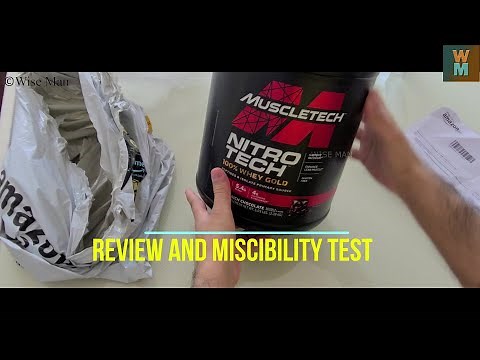 MuscleTech Nitro Tech 100% Whey Protein Review and Miscibility Test