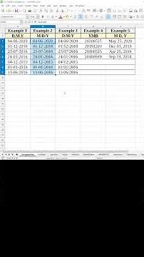📅 Convert / Recognize TEXT DATE in LibreOffice Calc #shorts