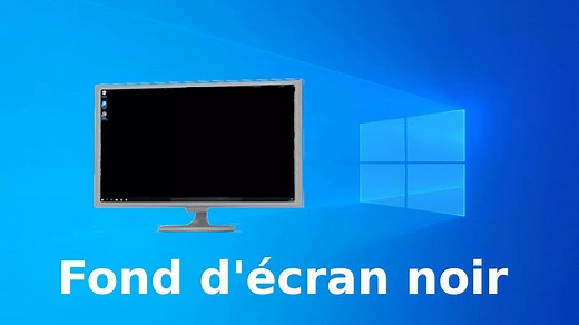 Impossible de changer le fond d'écran noir de Windows 10
