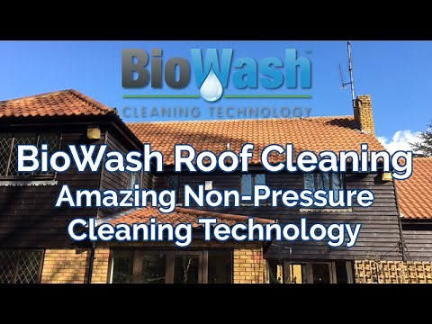 Roof Cleaning & Moss Removal without Pressure Washing- BIOWASH Cleaning Technology