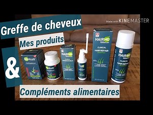 Mes produits et compléments alimentaires post greffe de cheveux en Turquie + package de la clinique