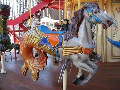 Riding Pier 39 Carousel in San Francisco, California