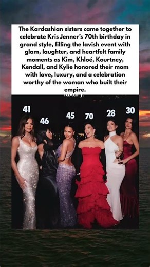Kardashian Sisters Celebrate Kris Jenner’s 70th birthday with a LUXURY party