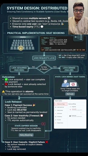 How bookMyShow prevents double booking..?#coding #education #programming #engineering #job