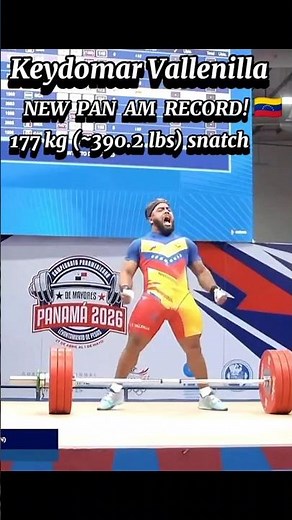 Men's 94kg VENEZUELA DOMINATION! 🇻🇪 Massive Snatch at Panama 2026! #PanAm2026 #FitnessMotivation