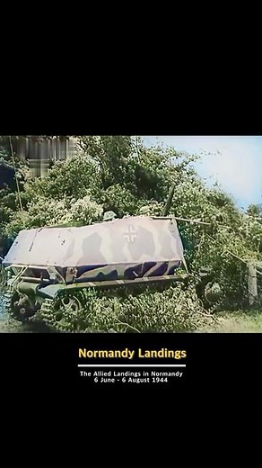 Footage of the German 21st Panzer Division in action on D-Day, the Allied invasion of Normandy #ww2